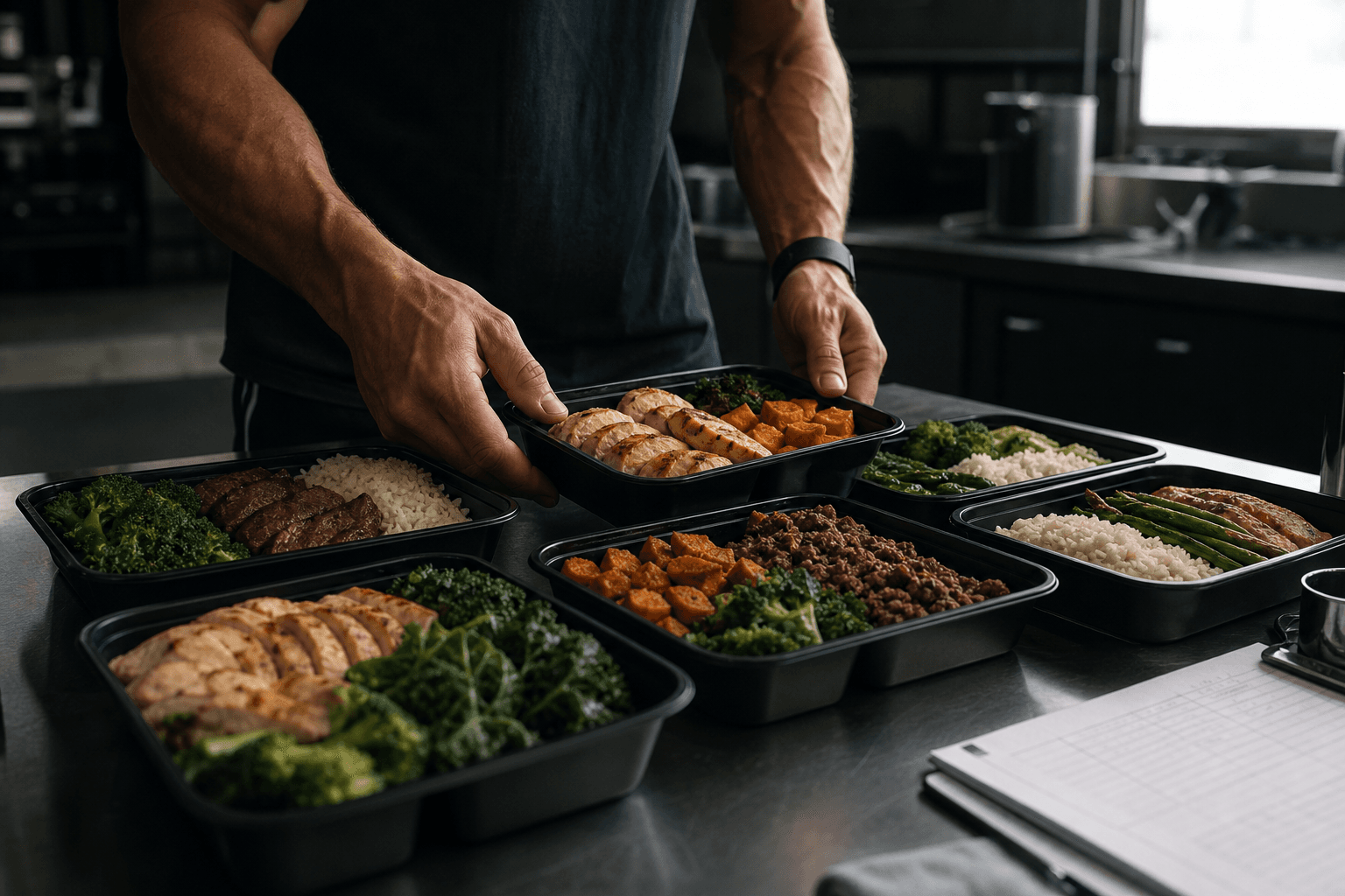 Meal prep containers for macro coaching